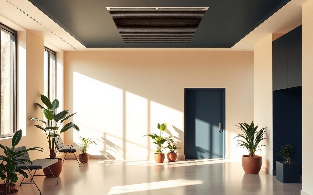 Modern calm clinic interior